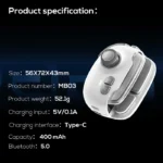 نمایش ابعاد، وزن، ظرفیت باتری، درگاه Type-C و Bluetooth 5.0 دسته بازی بلوتوثی ممو مدل Memo MB03