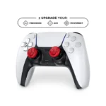 روکش آنالوگ KontrolFreek Apex Legends Predator Edition نصب‌شده روی دسته PS5
