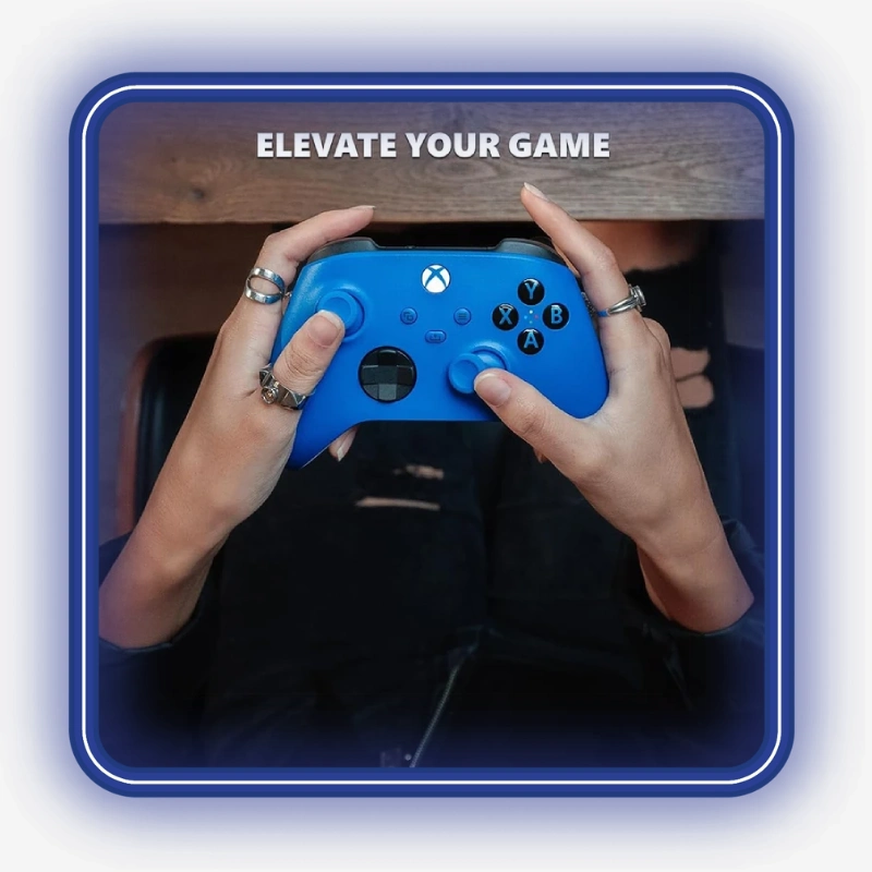 استفاده از دسته Xbox Wireless Controller مدل Shock Blue