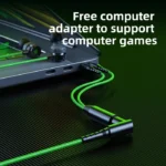 کابل تبدیل یک به دو مخصوص کامپیوتر برای هندزفری گیمینگ پلکستون مدل PLEXTONE G15 IV