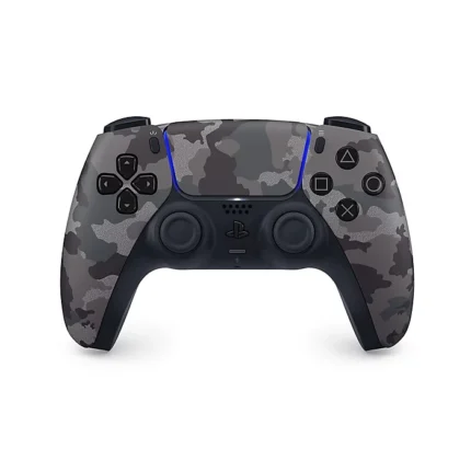 نمای روبروی دسته بازی پلی استیشن 5 مدل Gray Camouflage