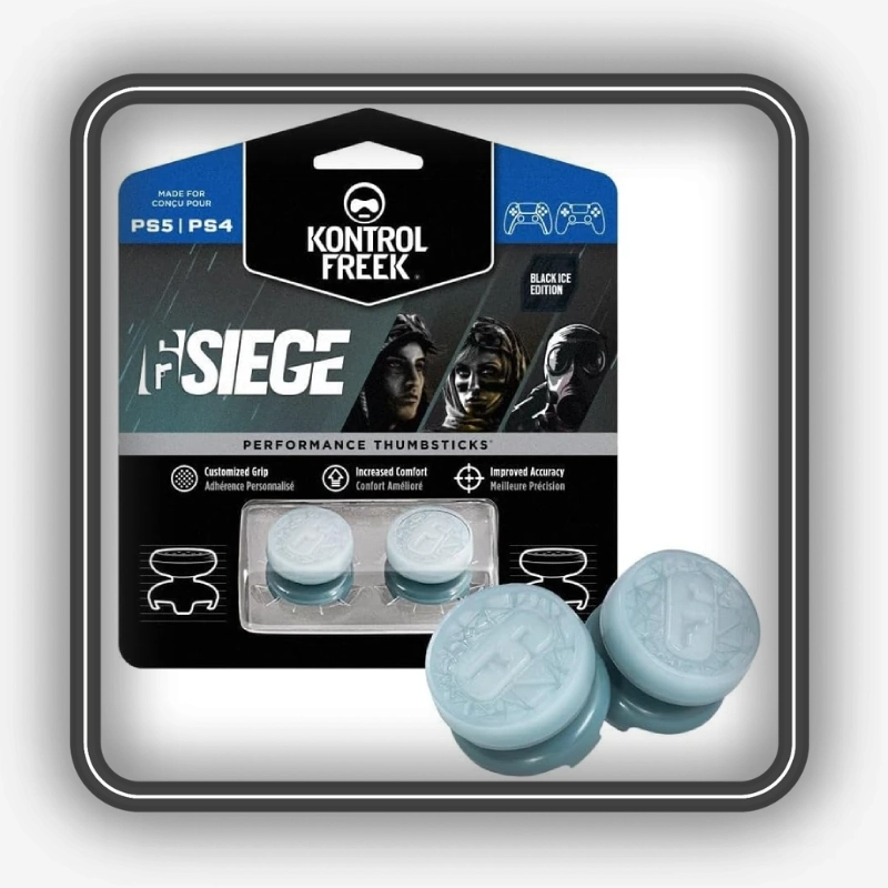 بستهبندی روکش آنالوگ دسته PS4 و PS5 مدل KontrolFreek Rainbow Six Siege