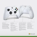 ویژگی‌های دسته Xbox Wireless Controller مدل Robot White