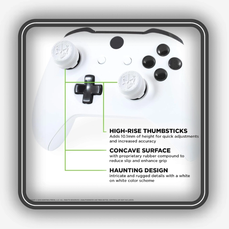 ویژگی‌های روکش آنالوگ KontrolFreek Phantom روی دسته Xbox
