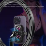 نمایش نحوه قرارگیری و استفاده از فن موبایل مدل K11 روی گوشی
