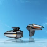 نمایش دو تریگر دسته بازی لیزری موبایل DY01 از زوایای مختلف