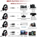 سازگاری هدست گیمینگ اونیکوما مدل K5 Pro با انواع دستگاه‌ها