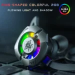 نورپردازی RGB حلقه‌ای در هندزفری گیمینگ پلکستون M762 Ultra