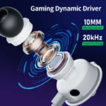 درایور داینامیک 10 میلی‌متری هندزفری گیمینگ پلکستون RX3 Pro CyberPunk Type-C
