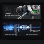 میکروفون جداشونده با فناوری AI Noise Reduction در پلکستون M762 Ultra