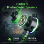 درایور 10 میلی‌متری Tracker IV و بلندگوهای Double-Coated در هندزفری گیمینگ پلکستون RX3 Plus RGB