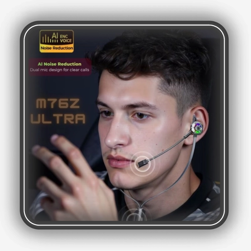 فناوری AI Noise Reduction در هندزفری گیمینگ پلکستون M762 Ultra