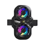 نمای محصول فن موبایل مدل K11 با دو فن و نورپردازی RGB