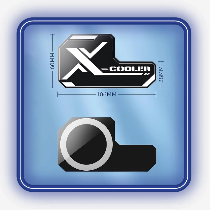 نمایش ابعاد و طراحی ورق خنک کننده X-Cooler