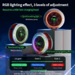 نمایش نورپردازی RGB با سه سطح قابل تنظیم