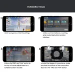 مراحل نصب و تنظیم دسته بازی پابجی PUBG مدل R11 اورجینال روی گوشی