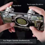نمایش عملکرد دکمه‌های شلیک و هدف‌گیری دسته بازی پابجی PUBG مدل R11 اورجینال