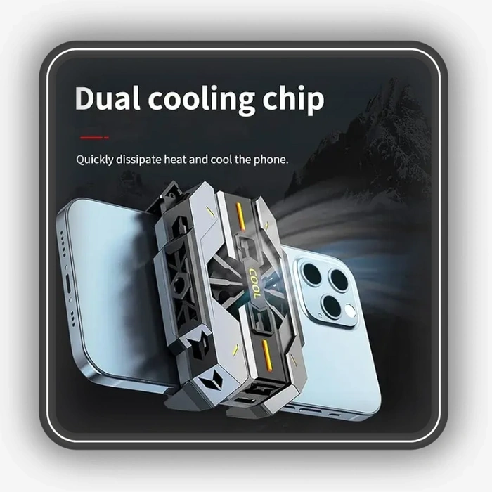 نمایش ساختار Dual Cooling Chip در فن موبایل مدل JS42
