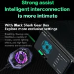 نمایش اتصال BlackShark FunCooler 3 Pro به گوشی و کنترل تنظیمات از طریق نرم‌افزار