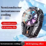 نمایش ترکیب خنک‌کنندگی نیمه‌هادی و نورپردازی RGB در فن موبایل مدل X119