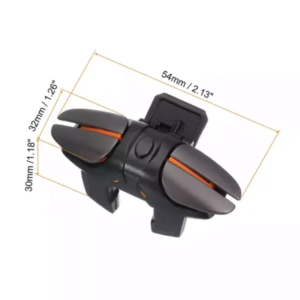 نمایش ابعاد و فرم بدنه دسته بازی لیزری JS61 نسخه 2024