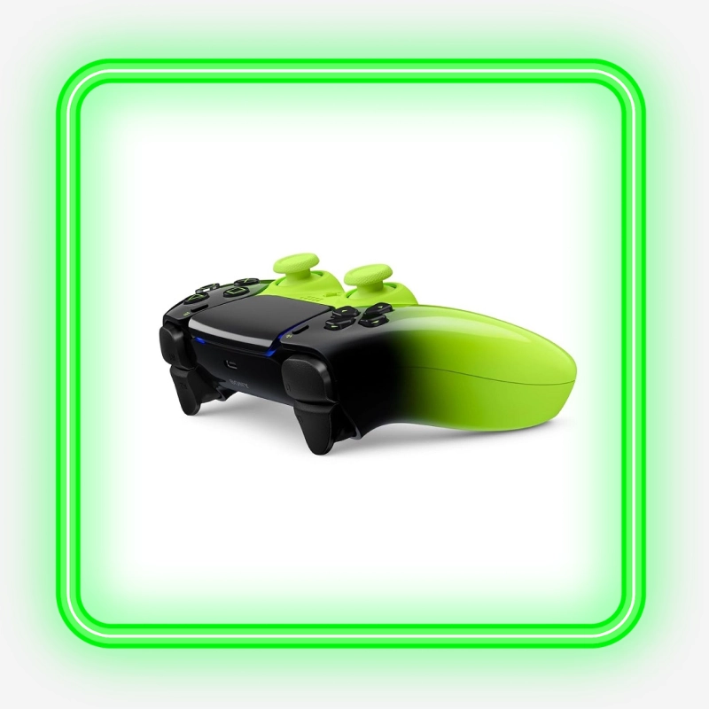 نمای پشت دسته DualSense Hyperpop Collection Remix Green