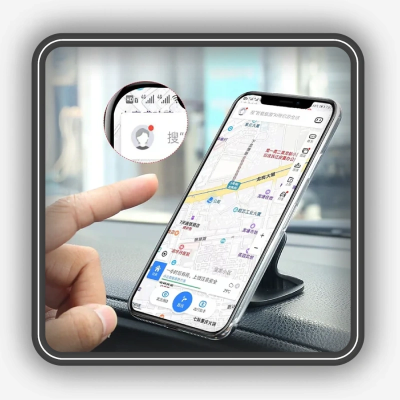 نمایش استفاده از پایه نگهدارنده مگنتی موبایل ارلدام مدل Earldom ET-EH70 در خودرو