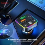 نمایش قابلیت شارژ چند دستگاه با پخش‌کننده اف ام و شارژر فندکی خودرو ارلدام مدل ET-M116