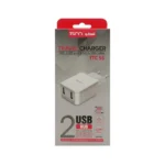 نمای بسته‌بندی شارژر دیواری تسکو مدل TTC 55 به همراه کابل تبدیل microUSB