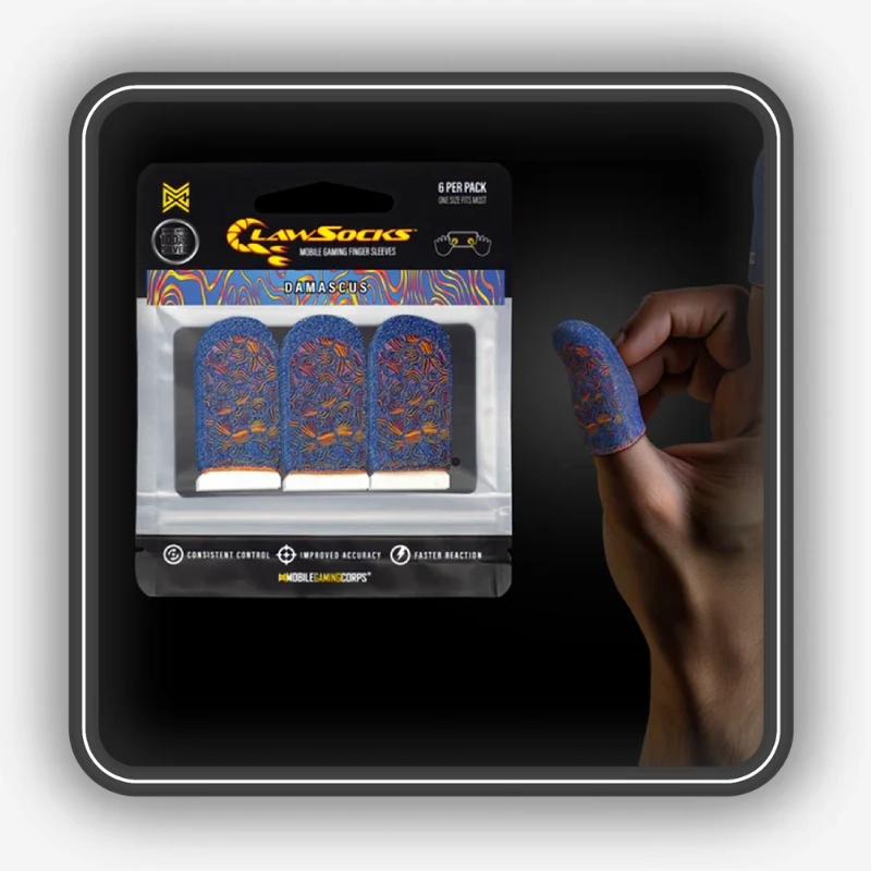 نمایش استفاده از آستین کنترل کننده انگشت ClawSocks Damascus هنگام بازی