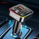 نمای نصب پخش‌کننده اف ام و شارژر فندکی خودرو ارلدام مدل ET-M116 در خودرو