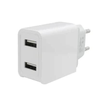 نمای نزدیک دو درگاه خروجی USB شارژر دیواری تسکو مدل TTC 55