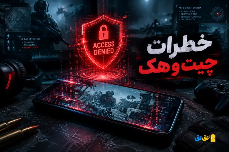 نماد سیستم ضد تقلب و مسدود شدن دسترسی اکانت کالاف موبایل در محیط بازی