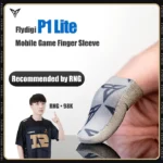 نمای تبلیغاتی آستین کنترل کننده انگشت Flydigi P1 Lite و طراحی آن برای بازی موبایلی