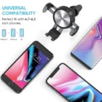 نمایش سازگاری هولدر موبایل یوگرین مدل LP130 کد 50564 با گوشی‌های مختلف