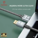 نمایش کیفیت تصویر 4K کابل Display 4K ارلدام ET-W38
