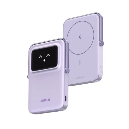 نمایش پاوربانک UGREEN PB571 و اتصال مغناطیسی