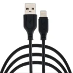 نمایش کانکتورهای USB-A و Lightning کابل تبدیل USB به Lightning کلومان مدل KD-24