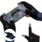 نمایش استفاده از دستکش گیمینگ Sarafox G01 هنگام بازی با گوشی