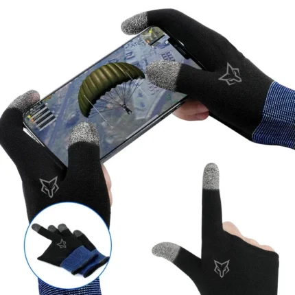 نمایش استفاده از دستکش گیمینگ Sarafox G01 هنگام بازی با گوشی