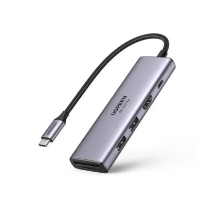 نمای ظاهری هاب 5 پورت USB-C یوگرین مدل CM511 کد 15597