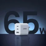 نمایش توان 65 وات شارژر دیواری یوگرین مدل CD275 کد 90496