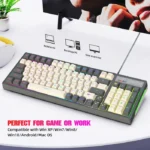 نمایش استفاده از کیبورد گیمینگ HXSJ مدل V600 برای بازی و کار