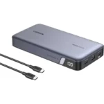 نمای درگاه‌ها و نمایشگر پاوربانک یوگرین مدل PB205 کد 90597A