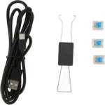 نمایش کابل و متعلقات کیبورد HXSJ V800
