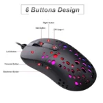 نمایش 6 کلید ماوس گیمینگ HXSJ A904