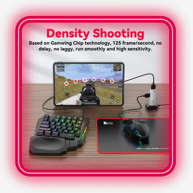 نمایش عملکرد گیمینگ و کنترل ماوس و کیبورد با X8 Pro