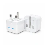 نمای دو درگاه USB-C شارژر 50 وات اپل مدل Dual Port USB-C