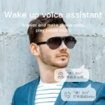 نمایش قابلیت دستیار صوتی عینک اسپرت هوشمند اسپیکردار F08