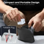 طراحی قابل حمل شارژر 50 وات اپل مدل Dual Port USB-C
